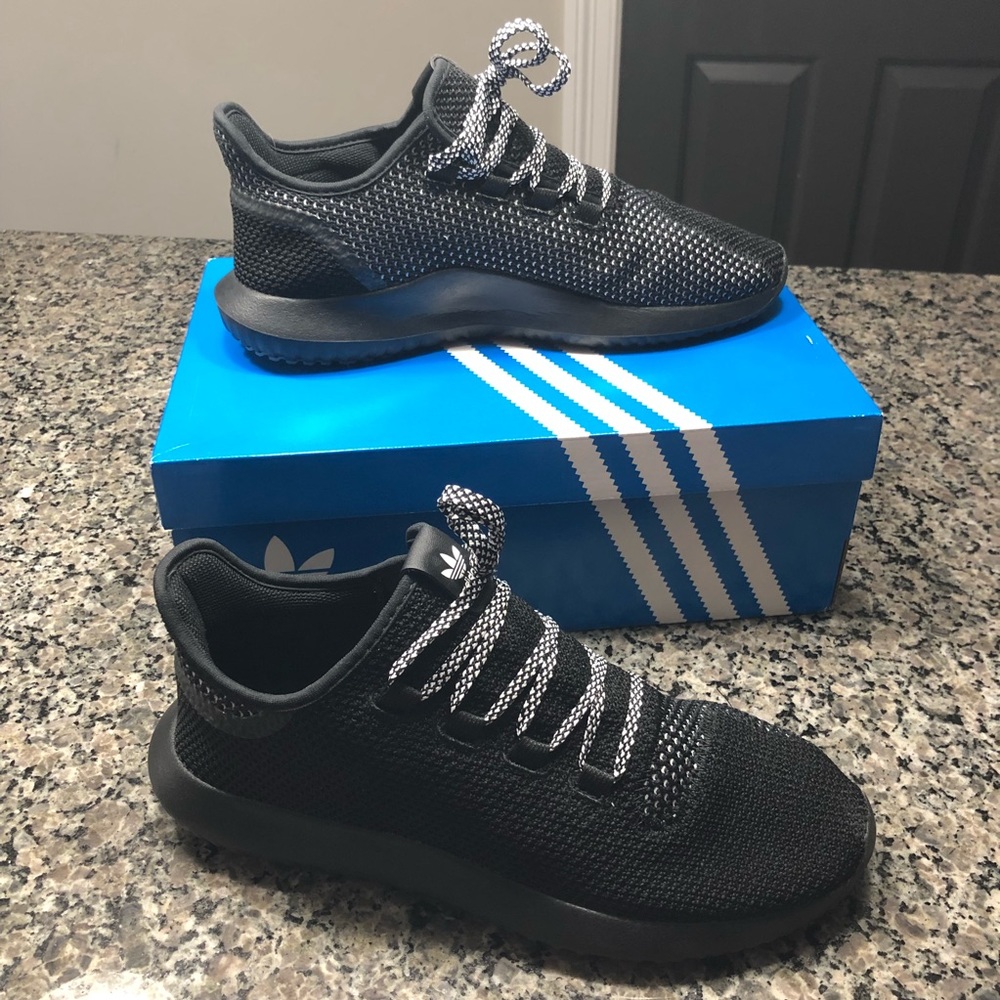 Adidas men’s black Tubular Shadow sneakers